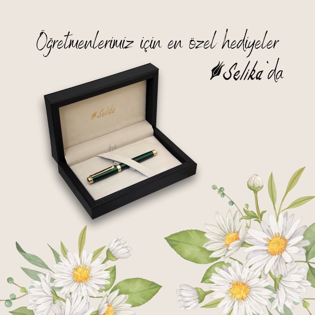 SelikaKalem's tweet photo. Öğretmenlerimiz için en özel hediyeler Selika'da 🌼

Türkiye'nin Dolma Kalem Markası Selika'nın ürünlerine https://t.co/BF8OAygYhF adresi üzerinden ve satış noktalarından ulaşabilirsiniz 🖋️✨

#SelikaKalem #DolmaKalem #FountainPen #ÖğretmenlerGünü https://t.co/g9opn0bDwk