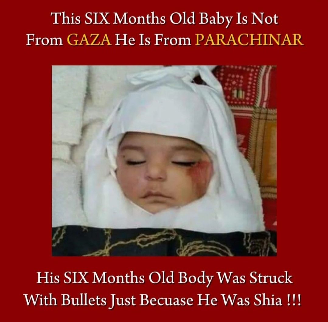 Raise your voice for the innocent people Parachinaar as well. 
STOP SHIA GENOCIDE

#ParachinarIsBleeding
#Parachinar
Credits: 7eightsix