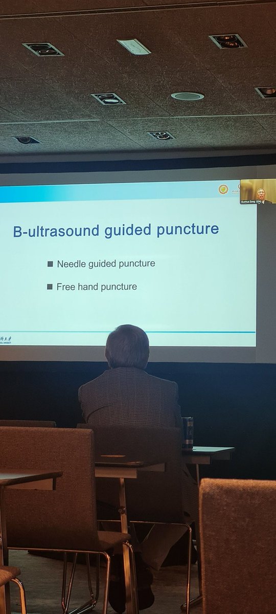 It is always a pleasure to see the work of Dr. Zeng: ultrasound always in upper pole puncture.