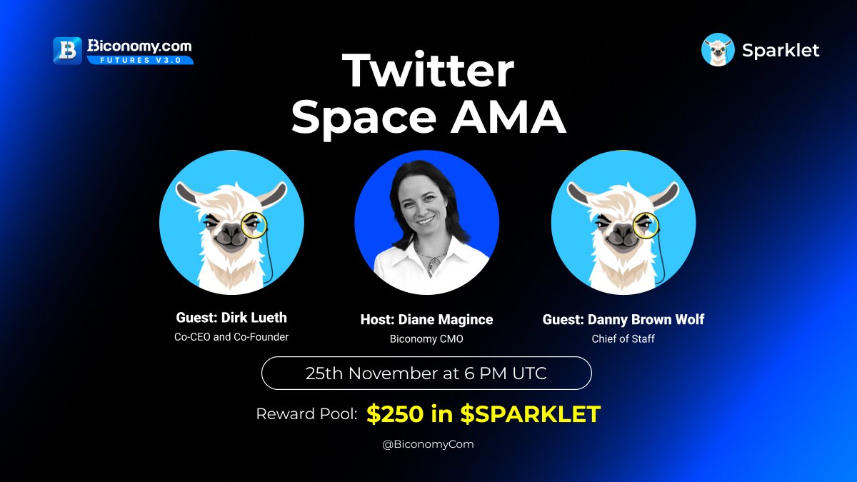 BiconomyCom's tweet image. 🚀 #Biconomy &amp;amp; #SPARKLET Space #AMA 🚀

We are glad to announce the Twitter/X Space Session with the @UplandMe Project, which will launch on 25th November at 6 pm UTC on @BiconomyCom Space.🔥

🗓️Activity time: 25th November at 6 pm UTC

💎Join Twitter/X Space to win $250 in…