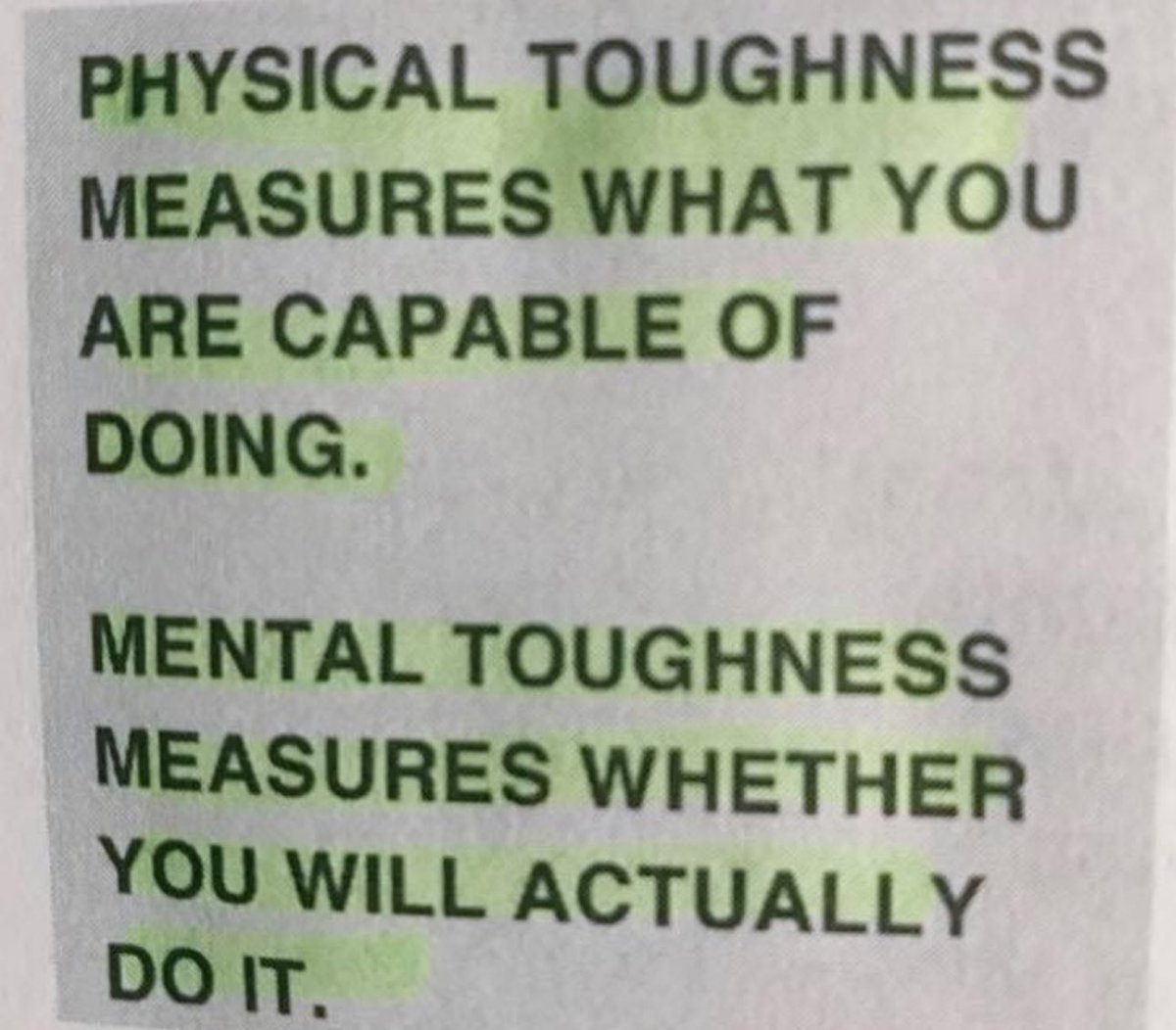 Mental Toughness separates 
the Men from the Boys! 💪💯
