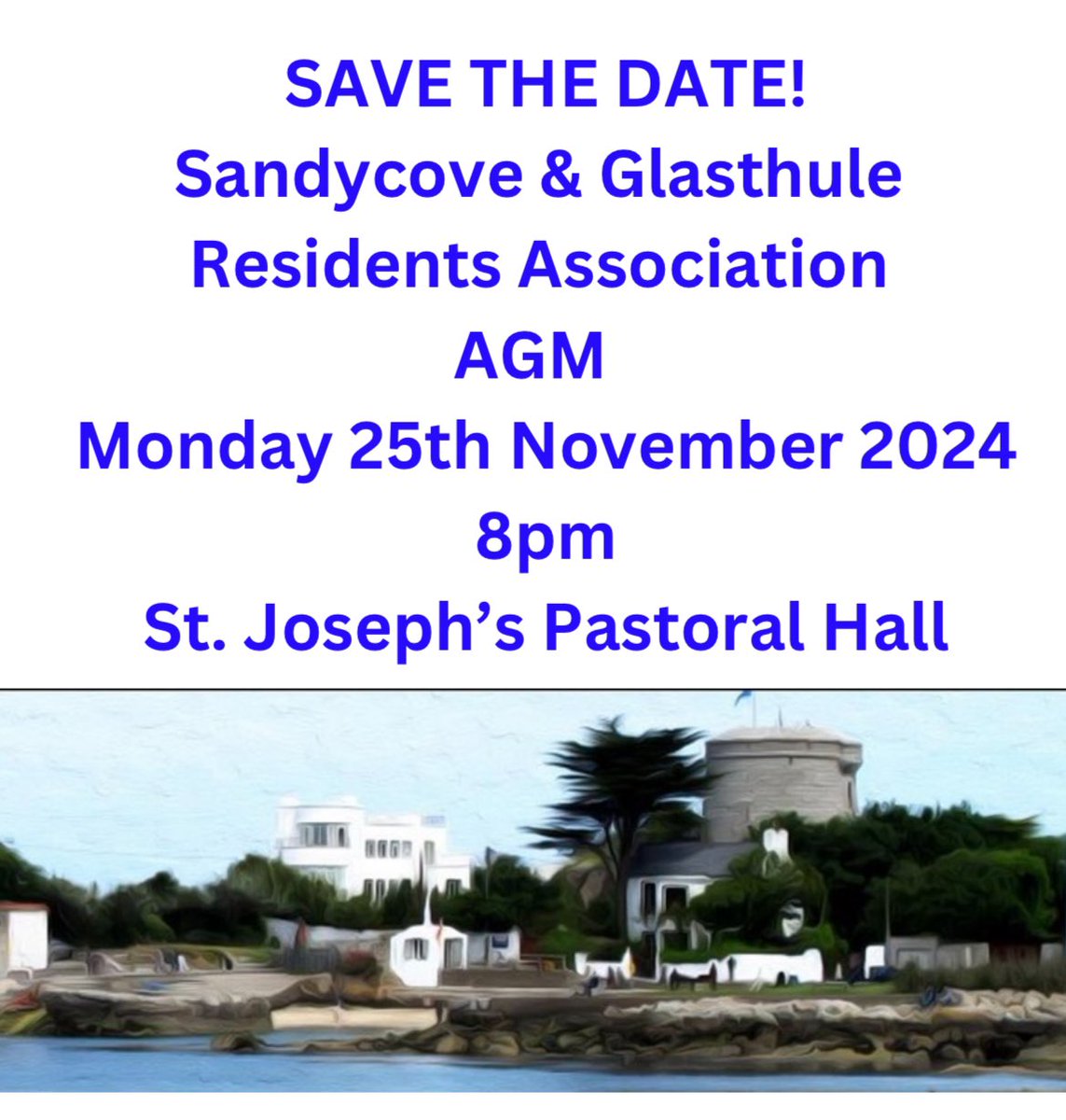 katebentleykb's tweet image. Reminder: Sandycove &amp;amp; Glasthule Residents Association AGM is this coming Monday, 25th Nov, 8pm.

@SAGRA_DLR #Glasthule #Sandycove #DunLaoghaire #Community