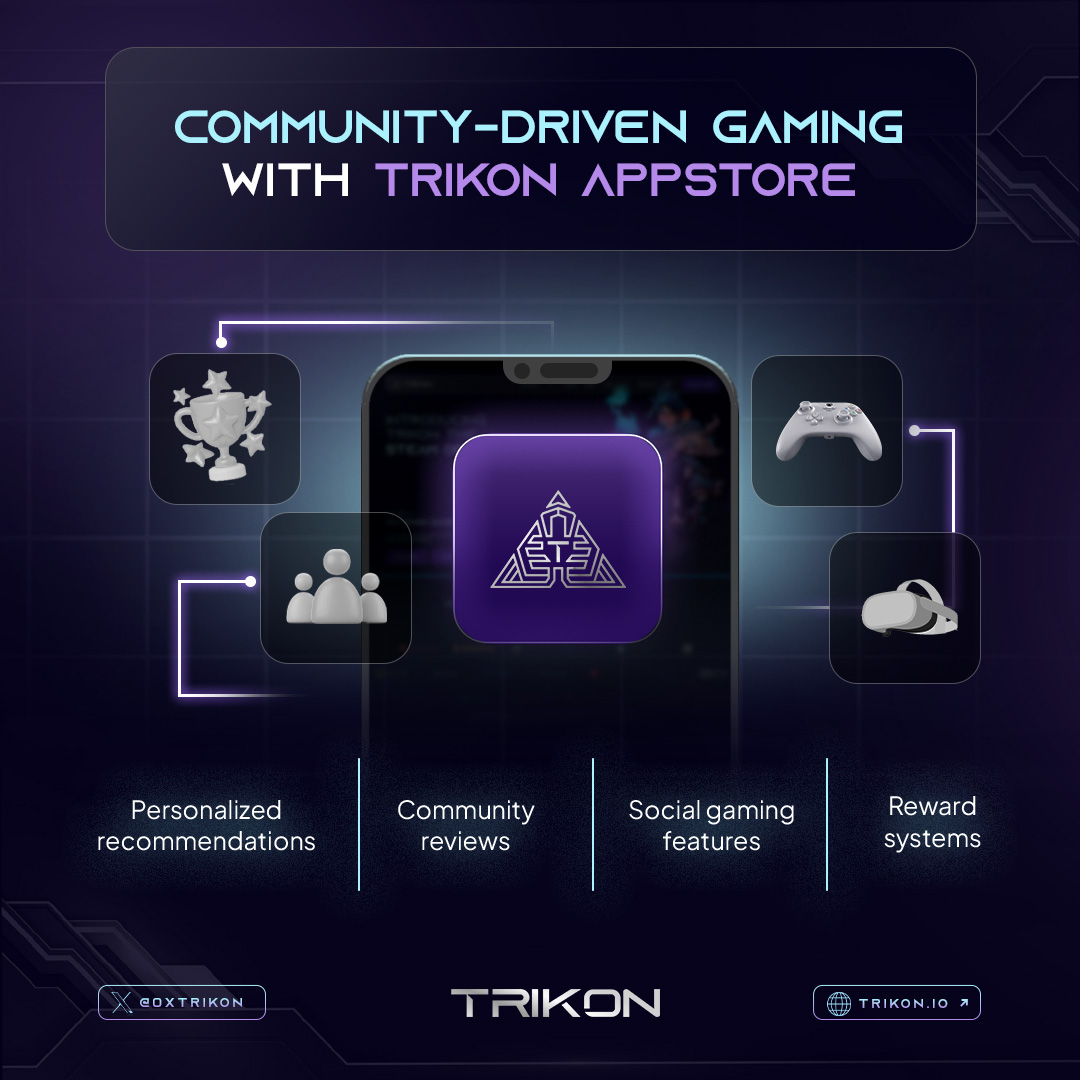 🎮 Community-Driven Gaming Revolution!

Discover the future of gaming with the Trikon AppStore:
✨ Personalized game recommendations
👥 Community-driven reviews
🎉 Social gaming features
🏆 Reward systems

Unite. Play. Earn. Be a part of the change.