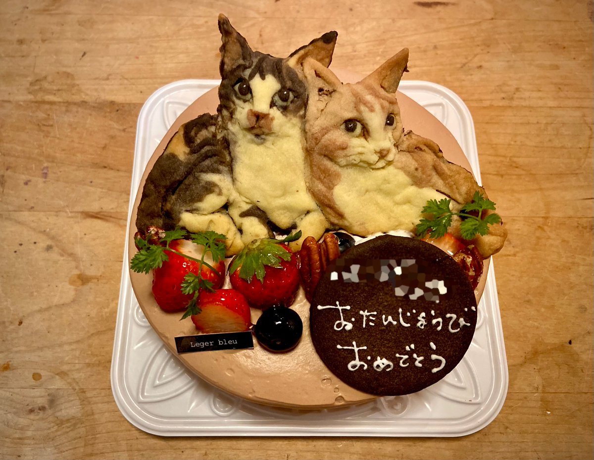 WvKgZauUCEr6YgX's tweet photo. 見て下さい！
近所のケーキ屋さんのクオリティーの高さ😍

#レジェブルー #猫がいる暮らし #猫のいる暮らし  #保護猫  #茶トラ #猫 #猫好きさんと繋がりたい #猫かわいいね #保護猫を家族に https://t.co/v4SOD10OQU