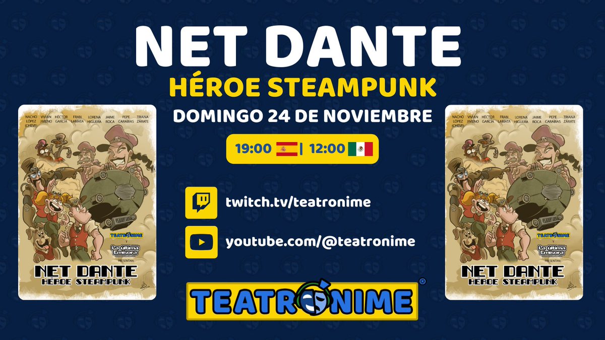 ¡Planazo de domingo!🍿 Para ir calentando motores, puedes conocer a los personajes en instagram.com/teatronime ✨