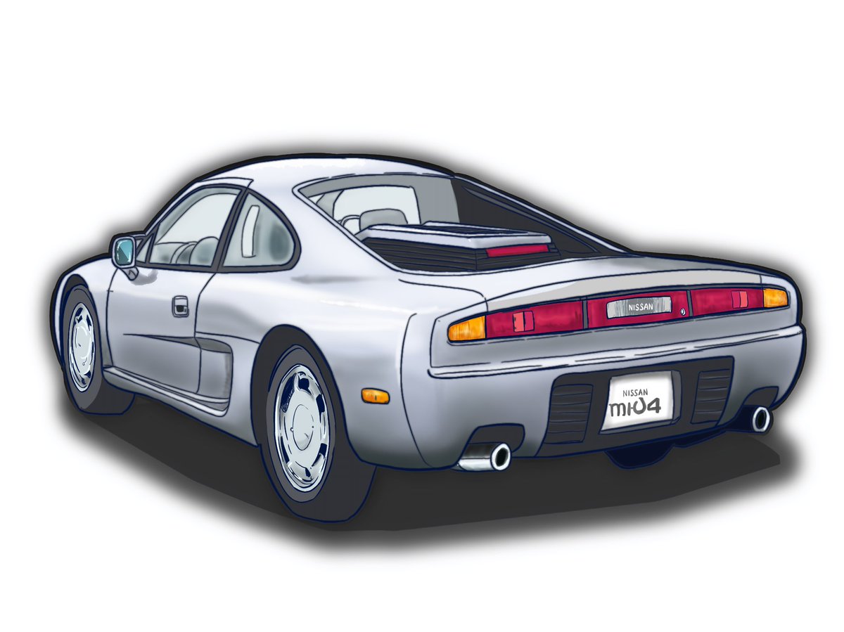 nuclearpen2's tweet photo. 車を描く練習🚗
いいニッサンの日らしいので日産MID4（MID4-IIのほうね）
市販されてたらどうなってたかな〜？

 #いいニッサンの日　 #MID4 #日産 https://t.co/PPUvgKGu8Z