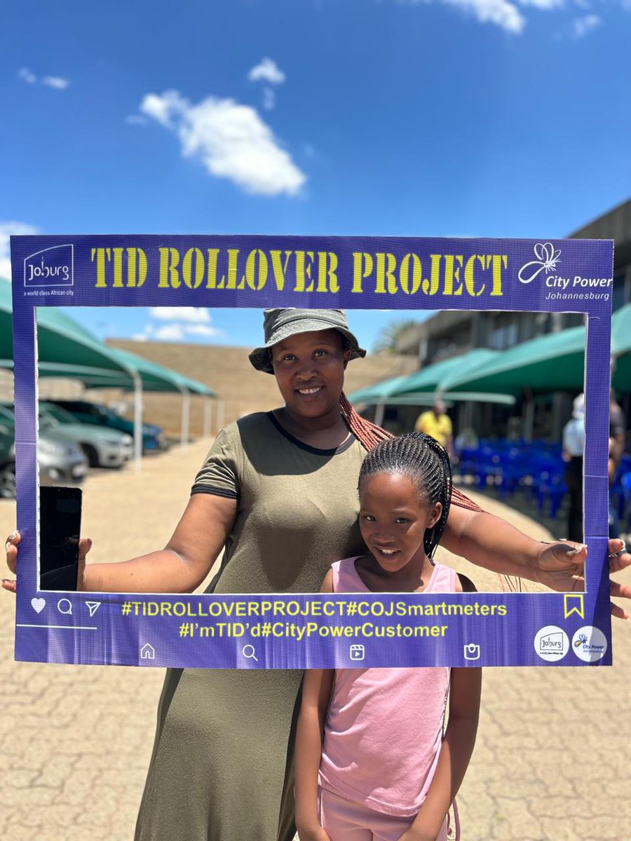 CityPowerJhb's tweet photo. #TIDRollover
#COJSmartMeters
#CityPowerServices
Look at those big, bright smiles!
Our customers are TID'D compliant and loving it! Don’t miss out—upgrade your meter today, and join the happy crew.^KK https://t.co/cDG6Ay1jON