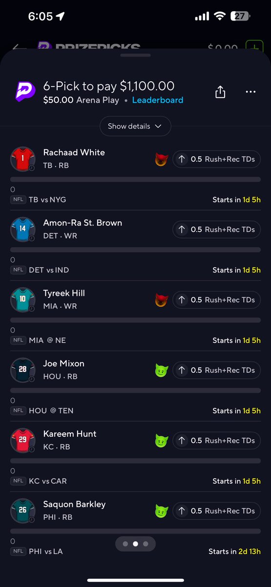 Landon23Wilson's tweet photo. @stevewilldoit @PrizePicks TAIL BABY https://t.co/fPNMtYO7It