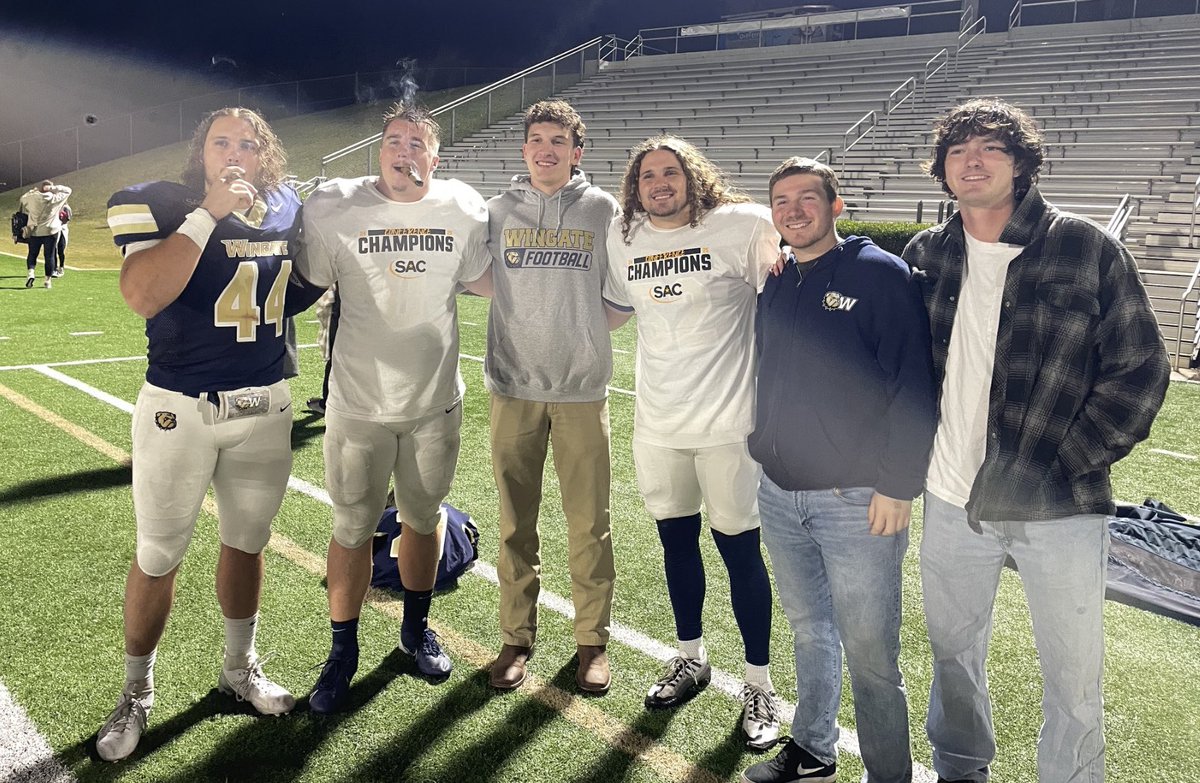 JeronCain's tweet photo. @coachbobbass @Jacain81 @BrockCain12 @AustinCain88 @WingateFb Thanks Bob!  Much appreciated!  Was great to see these boys out there…pretty sure you know them. Lol.  Good group of young men! https://t.co/B85aNqQQ1z