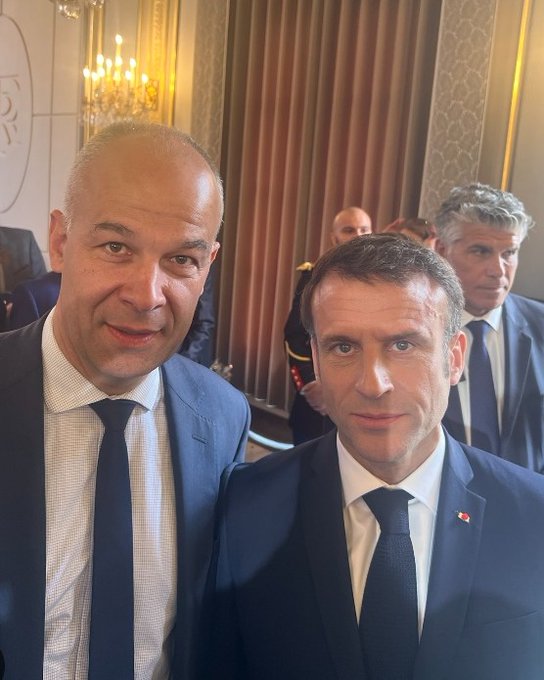 Le président de la FNSEA avec le pire président de la 5ème République.