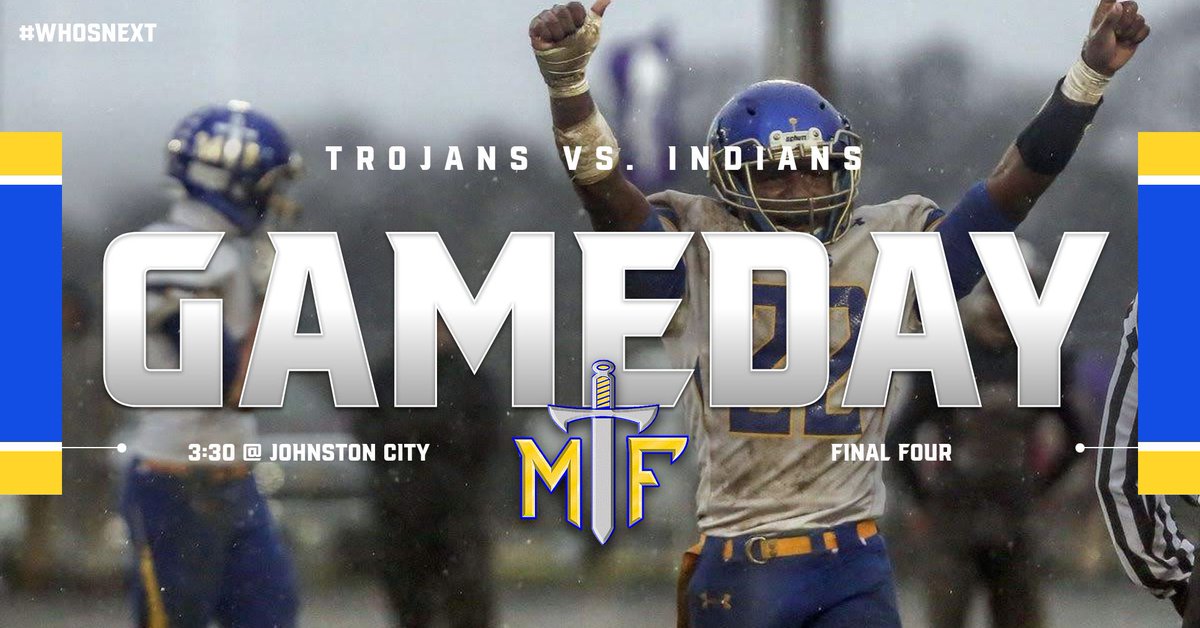 Game day in Johnston City!! Hope to see a lot of Trojan Nation down there!! Be loud and proud!!!