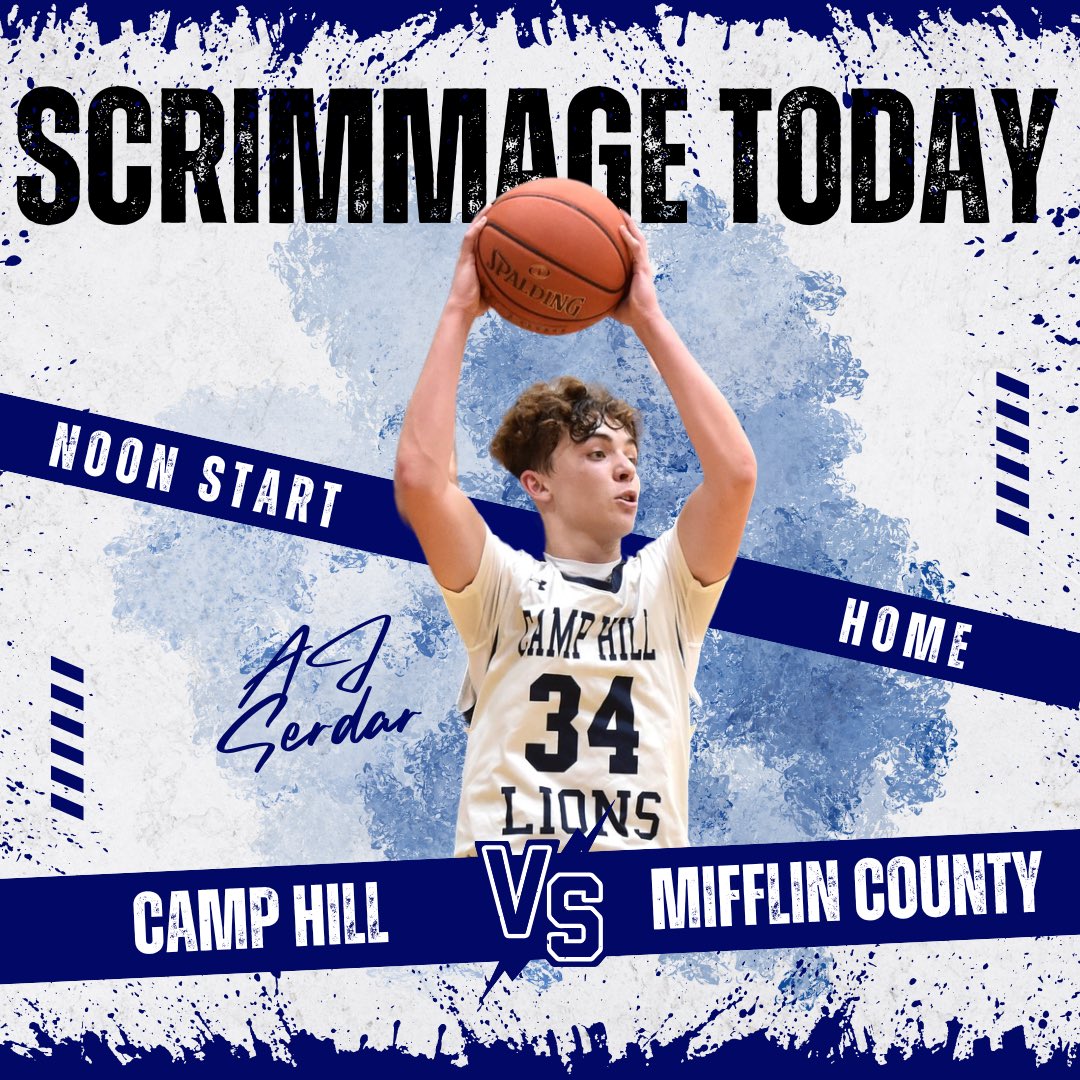 There’s no better place than courtside. Come see us in action today as we face off against Mifflin County at home. Scrimmage starts at noon!