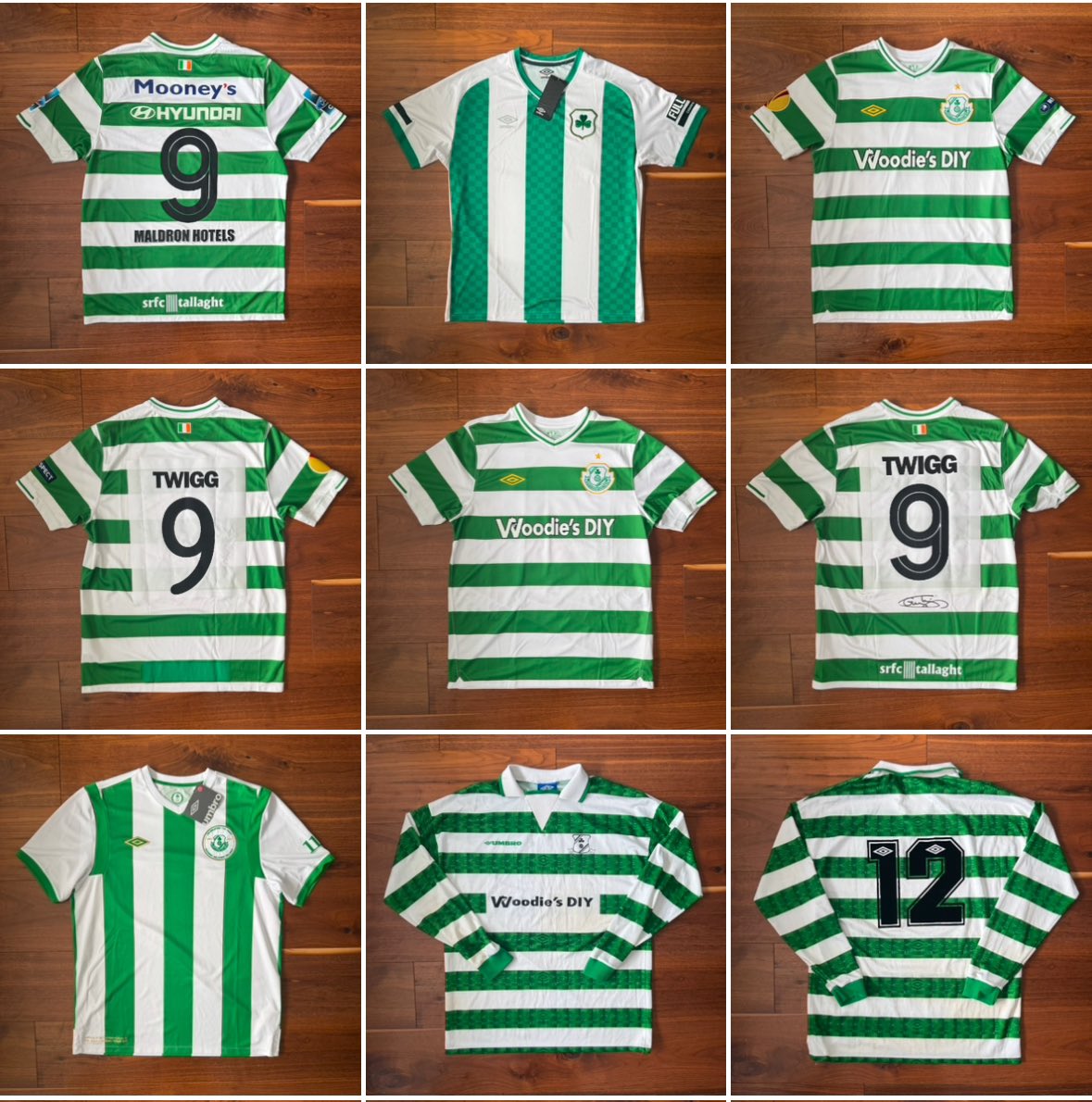 johnnycourtenay's tweet photo. Shamrock Rovers Home Shirts 1994-2024, 30 years of Hoops ☘️

DM if interested in anything. RTs appreciated ☘️⚪️☘️⚪️☘️⚪️☘️

#ShamrockRovers #Rovers #SRFC #WAR #RoverInEurope #Hoops @ShamrockRovers https://t.co/LbzGU8Pj23