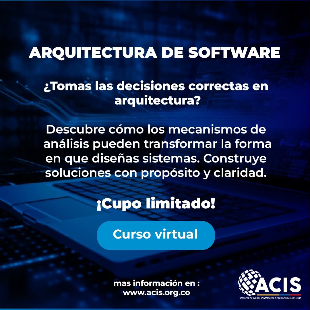 Más información del curso Arquitectura de Software en el siguiente link: lnkd.in/ehYWkPH7