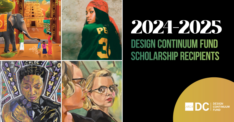 aigadc's tweet photo. Each year, we support underrepresented art and design students in the DMV. Congrats to this year’s talented scholarship recipients — building a brighter future for design!

Join us in supporting the next generation of designers.
#AIGA #AIGADC #Scholarships #GiveContinuum https://t.co/N8E2nZjCk3