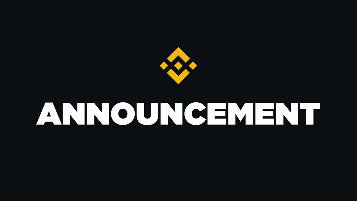 Binance tweet media
