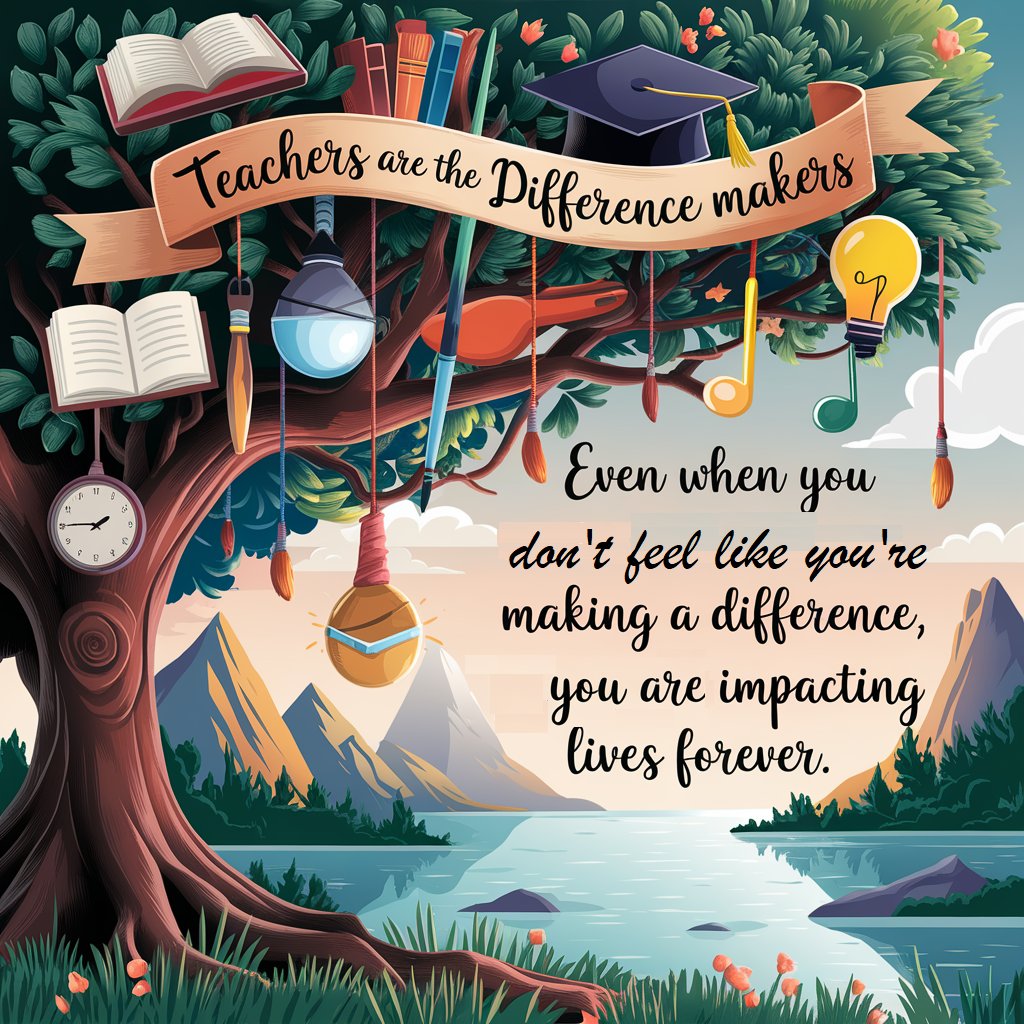 Teachers, you  may not always feel like you are making a difference, or you may even feel invisible sometimes, but know that you are a difference maker! You are impacting lives forever!  Thank you for that!