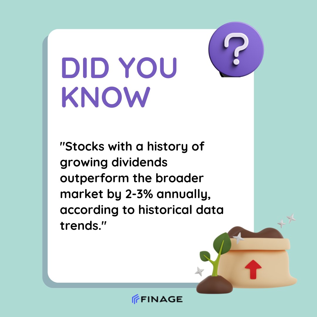 finageltd's tweet image. 🌟 Did You Know?
Stocks with consistent dividend growth outperform the market by 2-3% annually. This small edge adds up big over time! 💹

👉 Discover more data-backed insights: finage.co.uk

#DividendInvesting #MarketInsights #StockPerformance