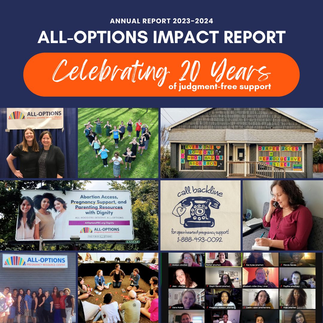 💛 As we mark 20 years since answering our very first call, we're excited to share the All-Options Annual Report for Fiscal Year 2023-2024! Check out the report and all we have been able to accomplish with your support, last year—and in the last 20 years! rfr.bz/t93452e