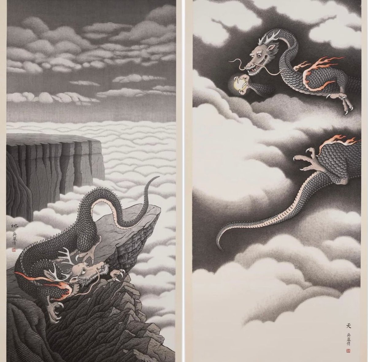 LanChiann's tweet photo. HEAVEN AND EARTH IS NOW ON VIEW AT @ROMtoronto 

Great News! Royal Ontario Museum @ROMtoronto extended the loan of Wu Lan-Chiann’s pair of monumental ink paintings, Heaven and Earth to February 28, 2025. Don’t miss the chance to see Heaven and Earth if you’re in the area! https://t.co/9tu4JaCnC2