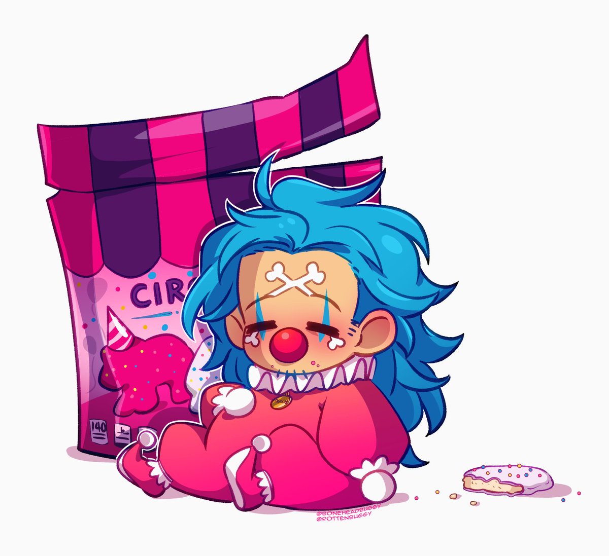 BoneheadBuggy's tweet photo. Pet Buggy loves circus cookies. He shouldn't eat a lot of them though, they give him tummy aches. https://t.co/y8wneMCsq6