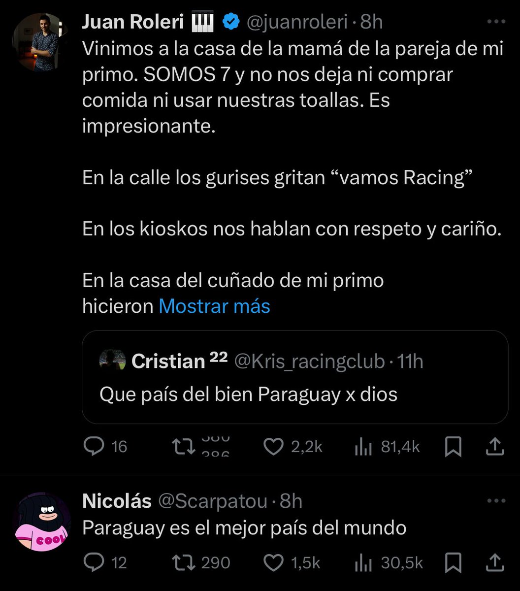 ingridnoguera's tweet photo. ¡Lo bien que están hablando de nosotros! Me emociona 🇵🇾 https://t.co/ErEvfohAbL