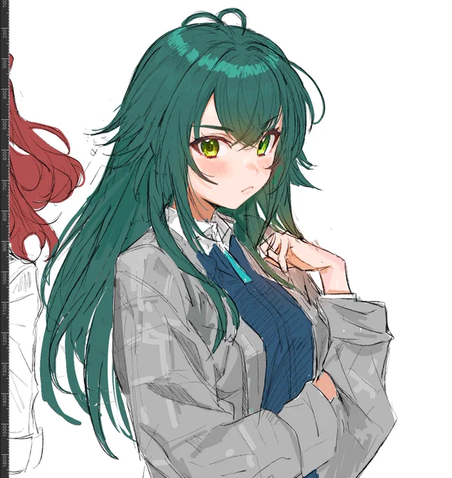 僕の描く手ぐせ全開の鞠チャ、良い #学マスFA 