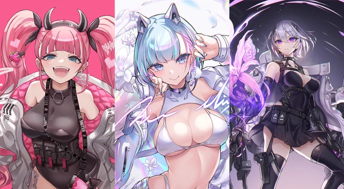 [告知] ツクルノモリ様主催の「高精彩複製原画 GALLERY 記念祭」にて過去イラスト3点で参加させて頂いております!受注期間が本日から12月25日までとなります。宜しくお願い致します!╰( ⍢ )╯ 