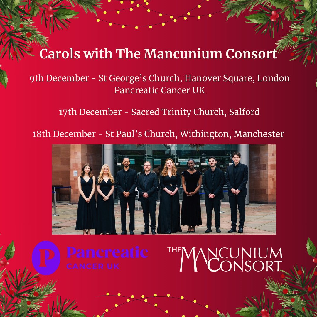 We’re delighted to announce our next project, ‘Carols with The Mancunium Consort’

Catch us in London, Salford and Manchester next month to welcome in the festive season

More information at linktr.ee/themancuniumco…

#choral #carols #christmas