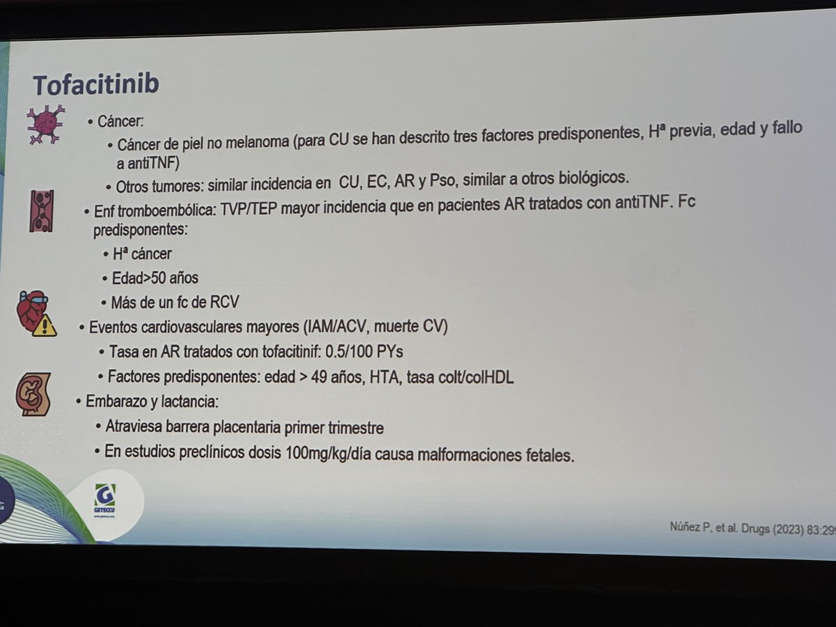 mariaj_morenom's tweet photo. #SERGETECCU24 @SEReumatologia @geteccu @GRESSER_Espa
El Dr Veroz nos habla de seguridad 🧵
En general los fármacos biológicos son seguros
👁️ los cortis hacen q se infecten +
Ustek ✅
Tofa 🧐 https://t.co/9DWOGBAO9c
