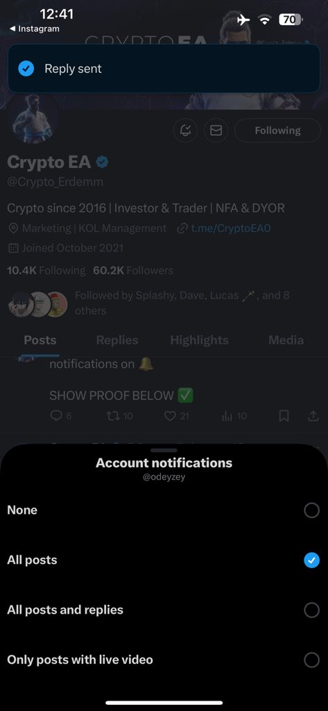 odeyzey's tweet photo. @Crypto_Erdemm ALWAYS ONN https://t.co/s6oQyMYjAn