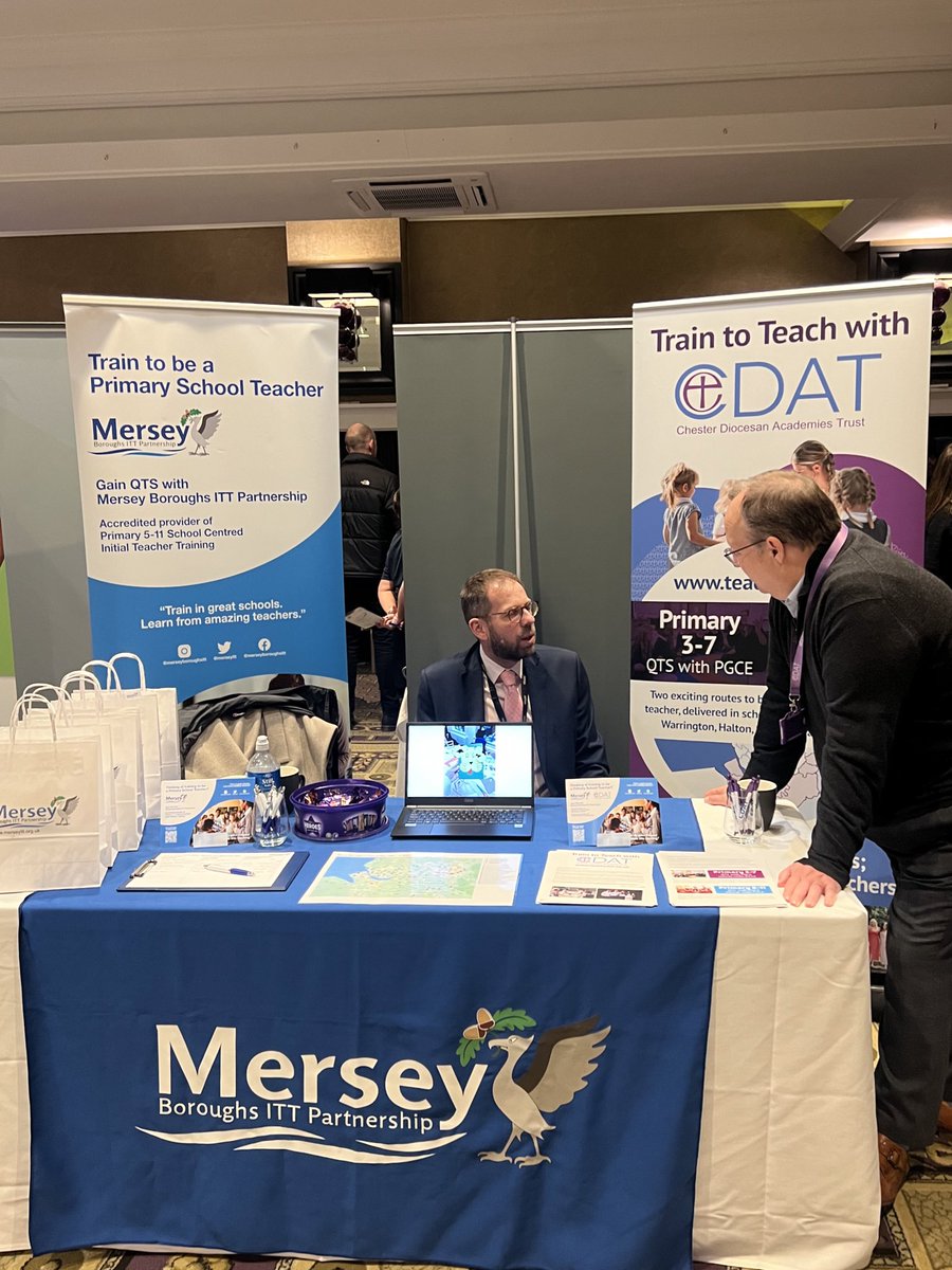 We’re in Manchester today at the <a href="/getintoteaching/">Teaching</a> event at the Midland hotel! ✨Come and say hello 👋 we will be on hand to answer all of your questions about our primary initial teacher training course!

#MBITT #SCITT #getintoteaching