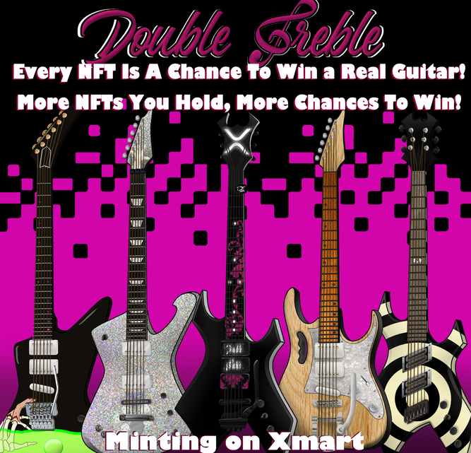 DoubleTreble589's tweet photo. Introducing our Giveaway Mechanics 🎉

Every NFT you own = a chance to win BIG in our giveaway! Plus, 1/1 NFTs unlock an exclusive pool just for top holders.

The more you hold, the more chances you get:
⚡️ Groupie: No NFTs = No entries
⚡️ Soloist: 1-4 NFTs = 1 entry
⚡️ Musician: 5-9 NFTs = 5 entries
⚡️ Rock Star: 10-19 NFTs = 10 entries
⚡️ King of Rock: 20-49 NFTs = 20 entries
⚡️ Rock God: 50+ NFTs = 50 entries

💥 Hold just 1 NFT to join 5 giveaways (every 1,000 mints). 

📅 Giveaways were announced 2 weeks before the draw on Twitter & Discord.

Start your collection and secure your spot now!
👉https://t.co/Hf0IwibImV

#NFTGiveaway  #RockNFTs #NFTCommunity #XRP #XRPL #XRPLCommunity #XRPArmy #Web3 #Blockchain #Crypto #Discord #DoubleTreble #ElectricGuitar