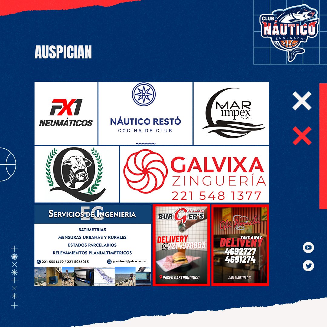 Sábado de básquet 💪🏻

👉🏻 U15, U17 y U19 reciben  a @culpbasquet desde las 14hs 
📍 San Martin #1125

👉🏻 El Promocional U15 visita a @clubmeridianov desde las 18hs

 📍 67 e/ 16 y 17

¡Vamos los pibes! 💙♥️

ph <a href="/_delfimonaco/">Delfina🎙</a> 

Auspician...