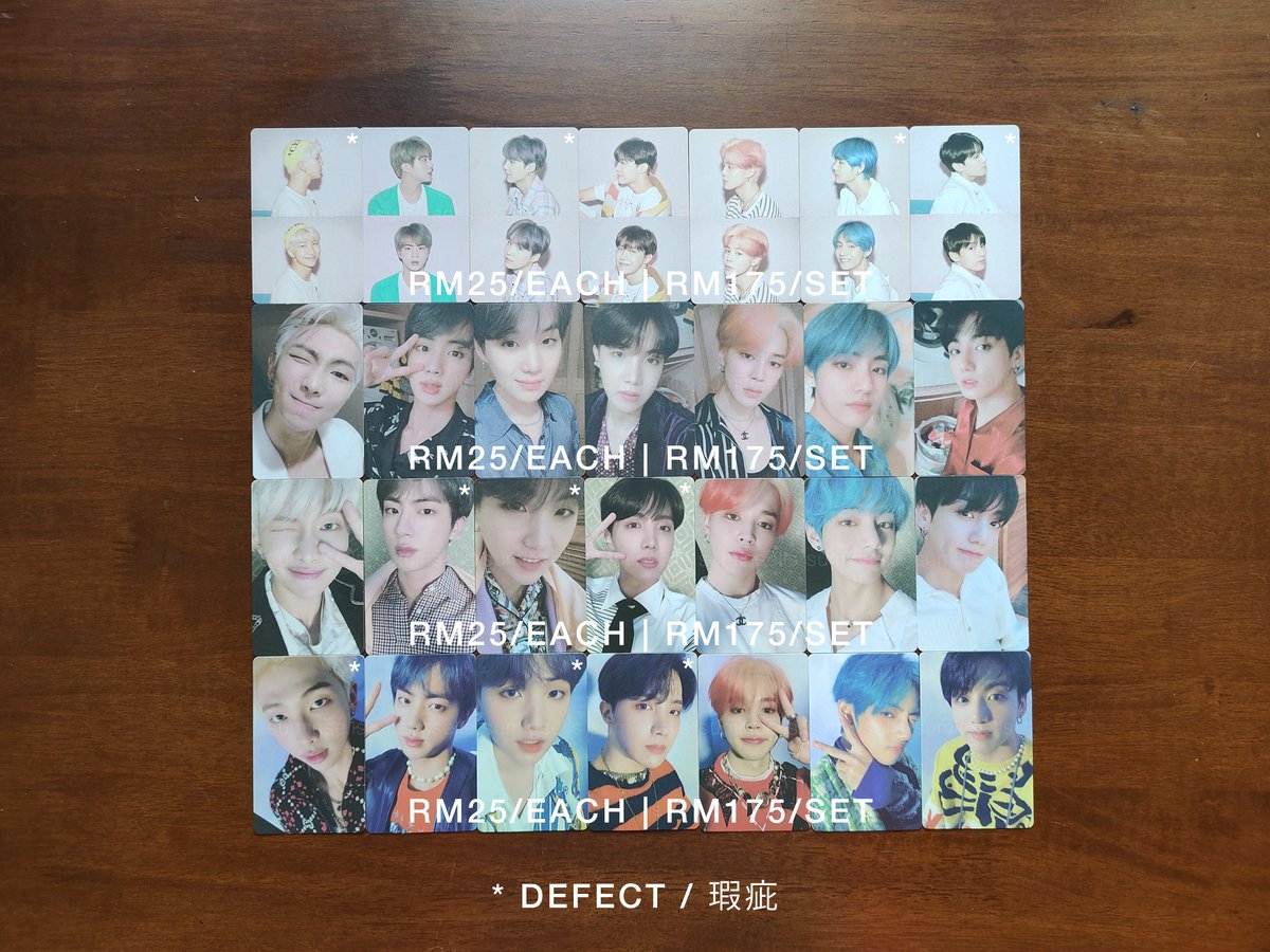 suminsells's tweet photo. [RT PLS/WTS 🇲🇾] BTS ALBUM PC

💰 RM25/EACH, RM175/SET
➡️ LY HER
➡️ MOTS PERSONA

💰 RM25/EACH, RM100 - RM175/SET
➡️ LY TEAR
➡️ LY ANSWER

💰 RM70/EACH
➡️ LY TEAR LENTI
➡️ LY ANSWER LENTI

❗ PREFER TO SELL IN SETS

#pasarbts #myARMYjual https://t.co/5keguwOJKJ