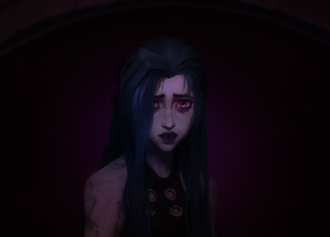 diremirebee's tweet photo. hate myself and love my girl so made a few little colour edits #ArcaneSeason2 #arcaneseason2spoilers https://t.co/erBp1Id7We