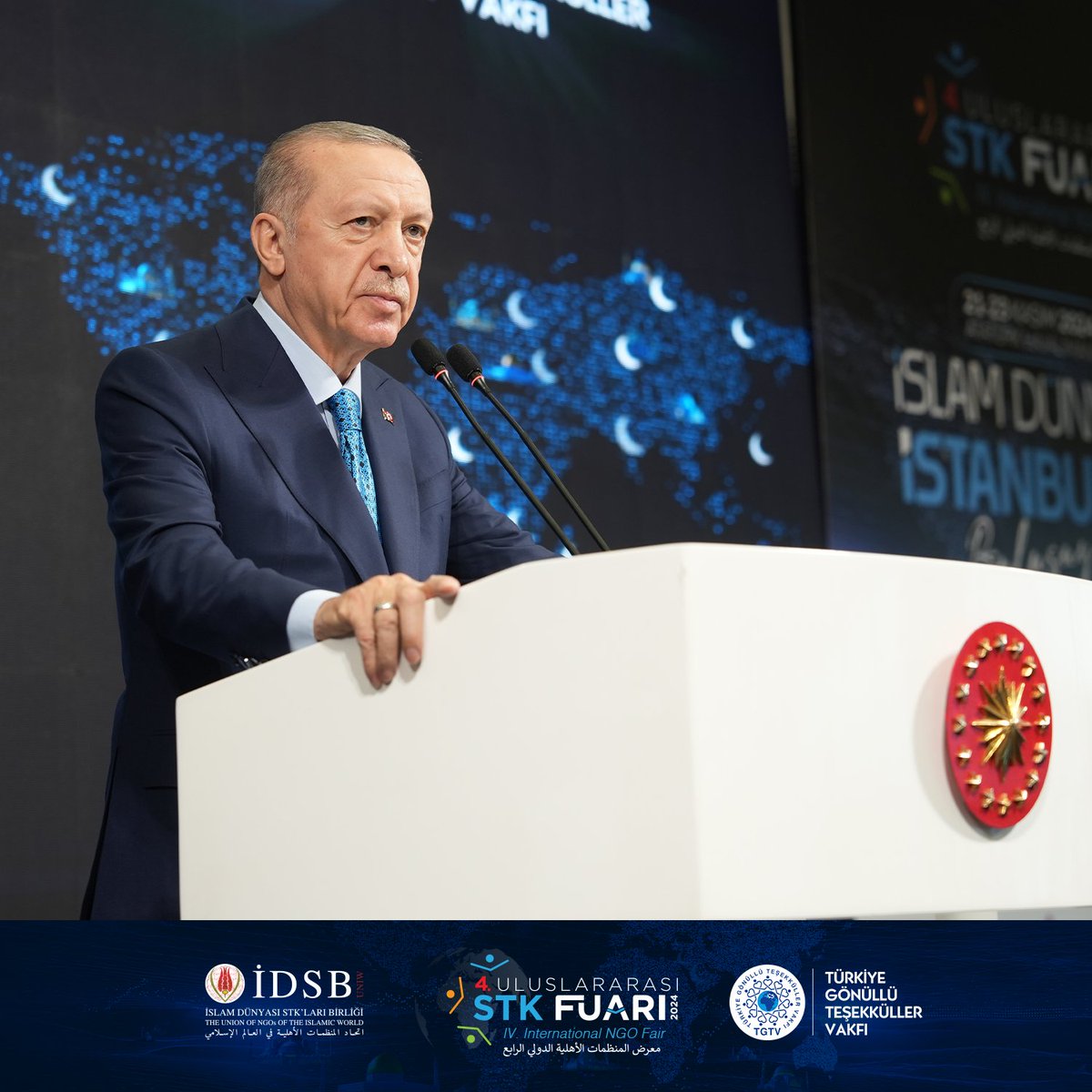 Cumhurbaşkanımız Sn. Recep Tayyip Erdoğan, 4.Uluslararası #STKFuarı Kapanış Programında hitaplarını gerçekleştirdi.