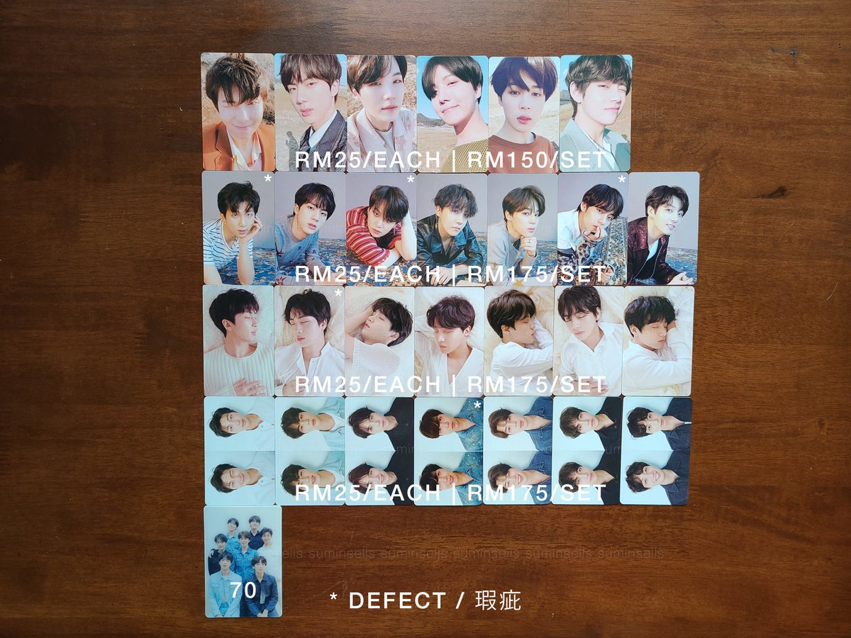 suminsells's tweet photo. [RT PLS/WTS 🇲🇾] BTS ALBUM PC

💰 RM25/EACH, RM175/SET
➡️ LY HER
➡️ MOTS PERSONA

💰 RM25/EACH, RM100 - RM175/SET
➡️ LY TEAR
➡️ LY ANSWER

💰 RM70/EACH
➡️ LY TEAR LENTI
➡️ LY ANSWER LENTI

❗ PREFER TO SELL IN SETS

#pasarbts #myARMYjual https://t.co/5keguwOJKJ