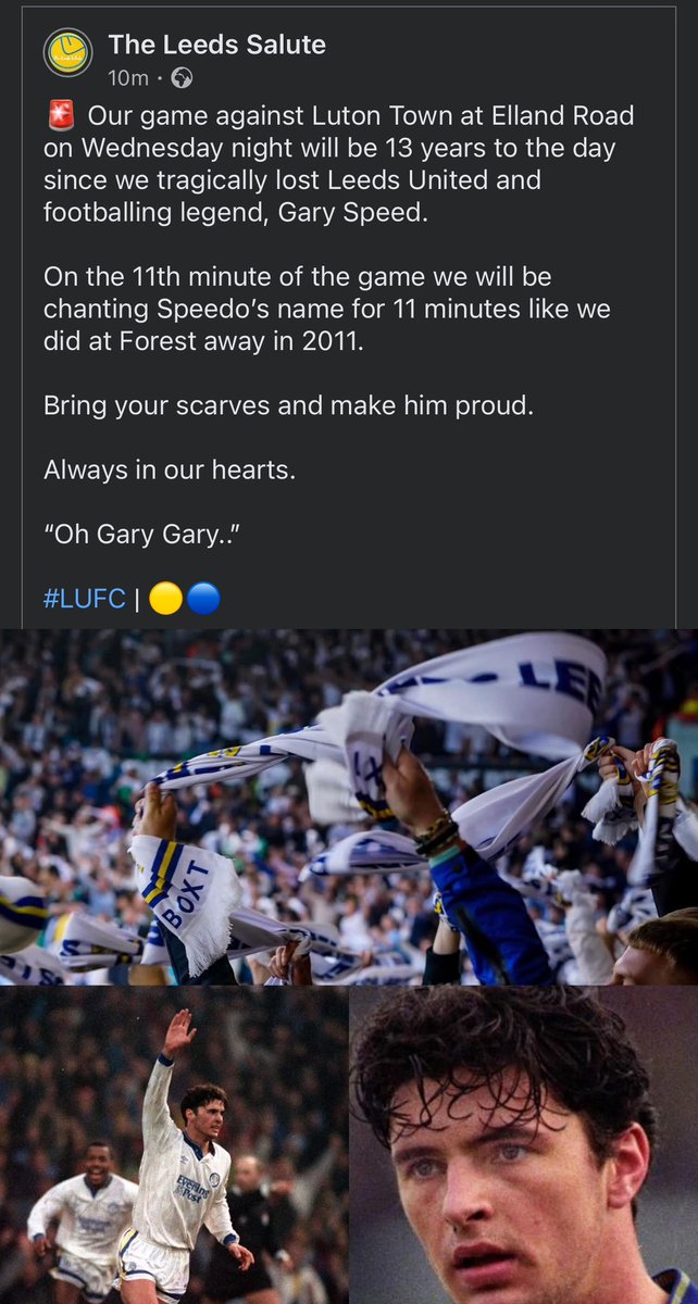 11 minutes on the 11th minute for Speedo on Wednesday night. #LUFC | 🟡🔵