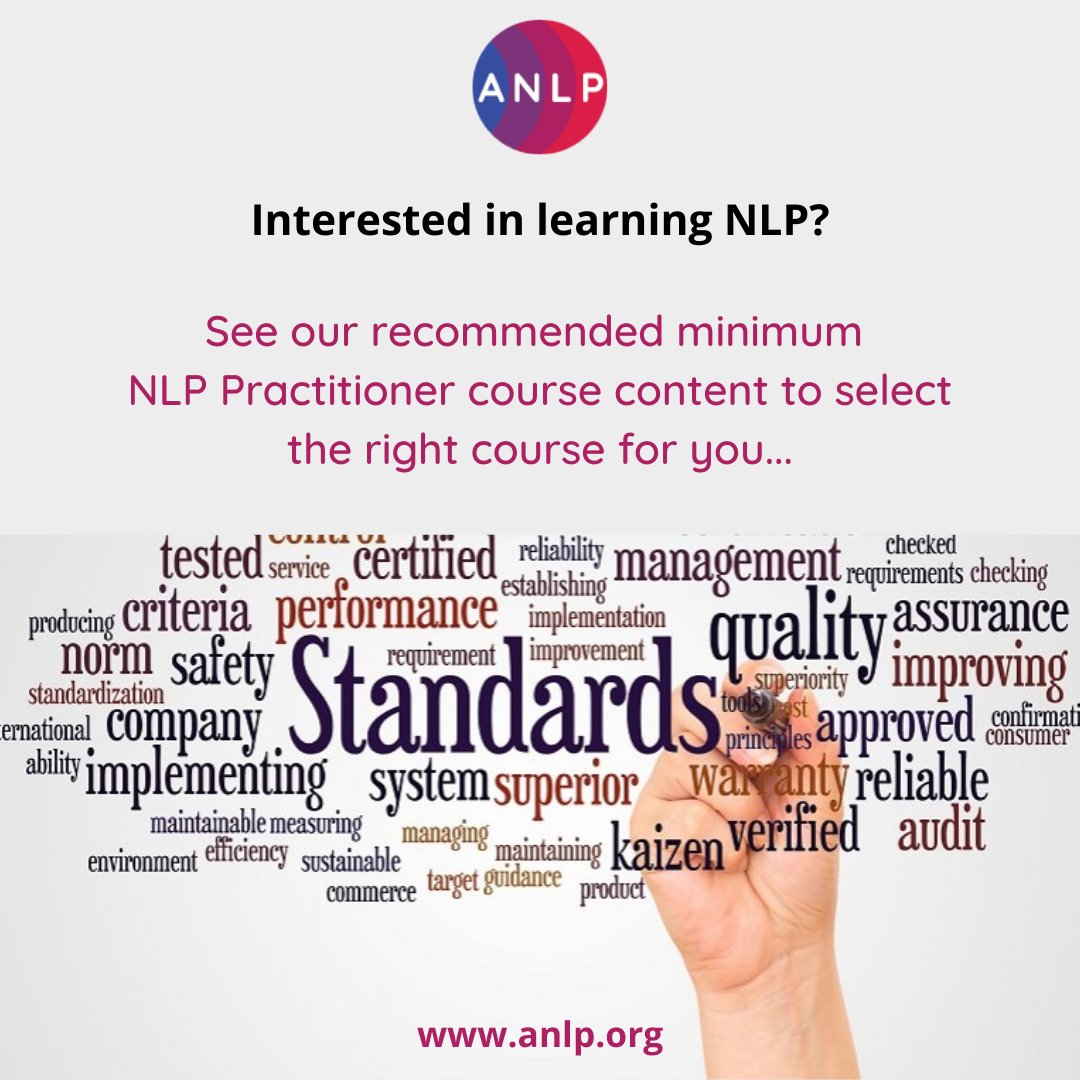 Search our courses and workshops directory to find a training or workshop to suit your requirements - all events are run by ANLP Members

anlp.org/working-with-n…

#nlp #anlp #findingacoursethatsrightforyou #nlpjourney #startingout #whattolookfor