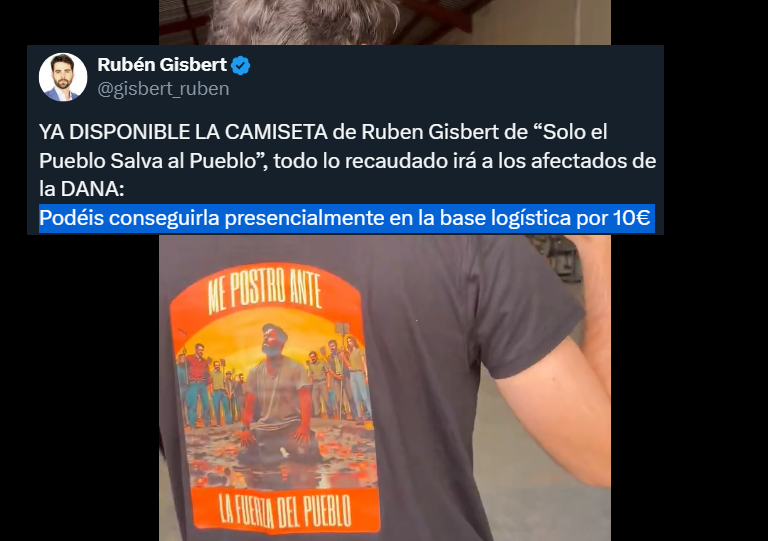 Llévate tu camiseta con <a href="/gisbert_ruben/">Rubén Gisbert</a> manchándose de barro por 10€
Si pasas por la base a comprarlas, el propio Gisbert te la customiza con un pegote de barro