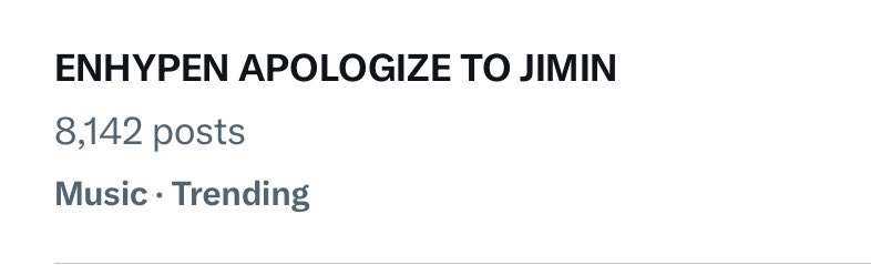 JM13ROY's tweet photo. KEEP RETWEETING AND REPLYING GUYS 😭😂

ENHYPEN APOLOGIZE TO JIMIN 
ENHYPEN APOLOGIZE TO JIMIN 
ENGENES APOLOGIZE TO JIMIN
ENGENES APOLOGIZE TO JIMIN 
@ENHYPEN_members https://t.co/JVewKI1e4A