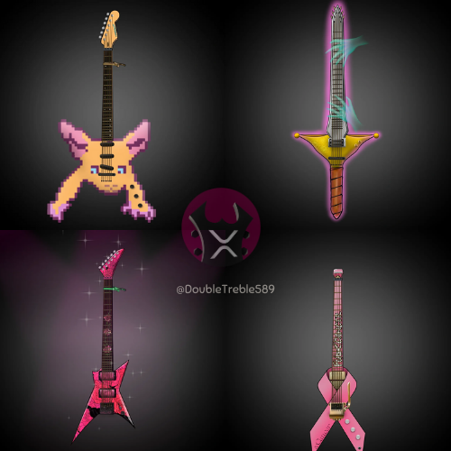 DoubleTreble589's tweet photo. Match the color of our NFTs from any blockchain that aligns with these rich shades of pink color. 🩷

Share your favorites below and show us what’s in your NFT collection! 👇

Want to get these pink electric guitars? Mint with the link below!
Mint
➡️https://t.co/Hf0Iwicgct

#XRP #XRPL #XRPLCommunity #XRPArmy #Web3 #Blockchain #Crypto #Discord #DoubleTreble #ElectricGuitar