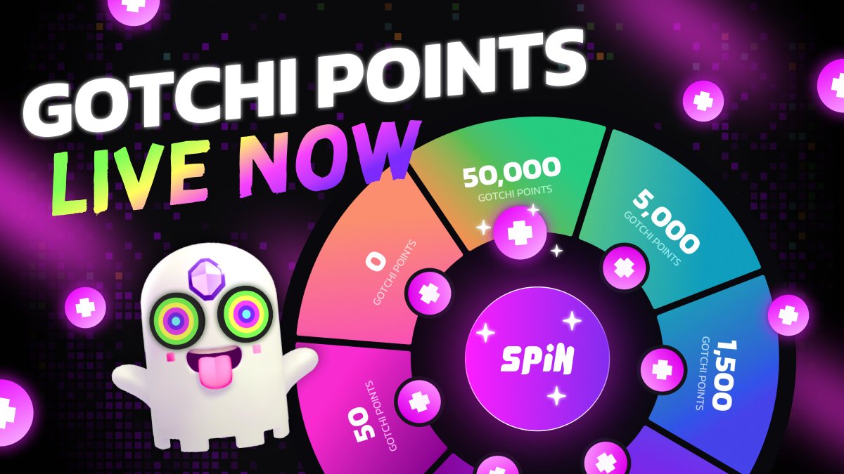 Exciting news, Gotchigang!

The GOTCHI Play-to-Airdrop campaign is now LIVE!

This is the first rewards program on @playongeist, the members-only blockchain built for gaming.

Read the 🧵 to find out how to earn $GOTCHI.