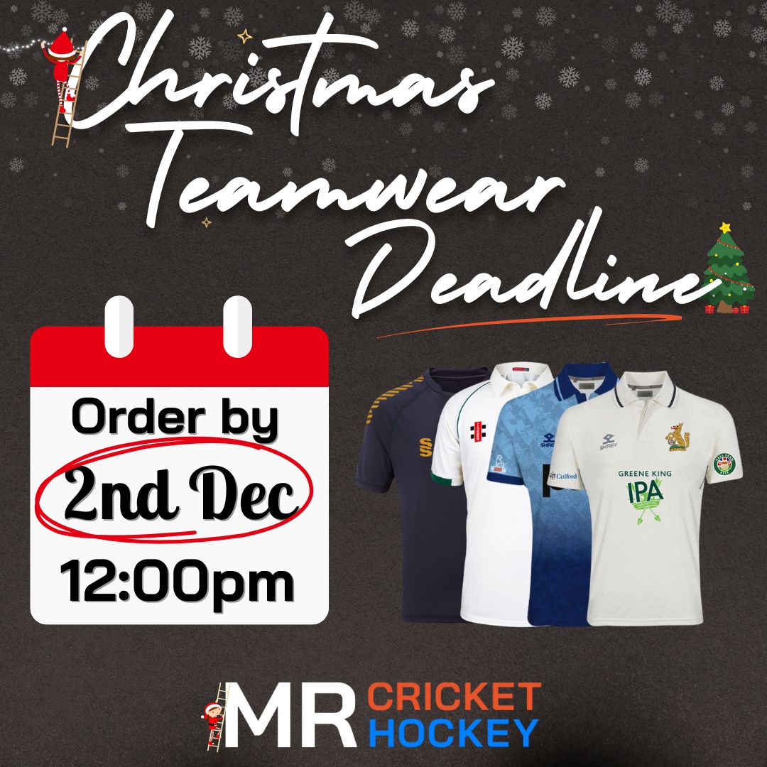 Order Before 12pm on the 2nd of December to guarantee your teamwear arrives before the BIG Day!🎅
#Christmas #Deadline #Teamwear