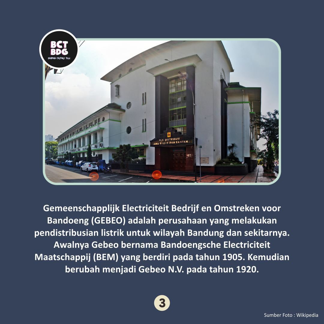infobdg's tweet photo. Sering lewat tapi belum tau sejarahnya?
Cekidot! Sejarah Gedung PLN Bandung!
#inimahBDG https://t.co/CV8f86IQtv