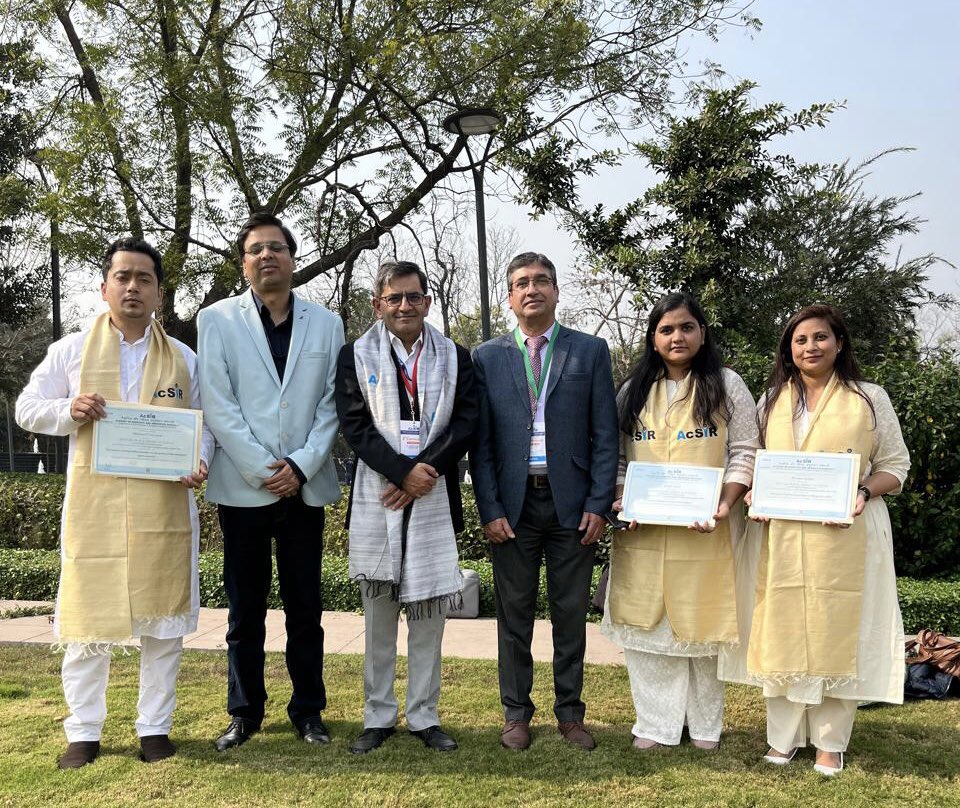 csiriiim's tweet image. Proud moment for #CSIRIIIM #Jammu as 41 #scholars (24 in #BiologicalSciences &amp;amp; 17 in #ChemicalSciences) were convocated at the 8th #Convocation of #AcSIR at #BharatMandapam, #NewDelhi. Hon'ble Minister @DrJitendraSingh Ji was the Chief guest during this occasion