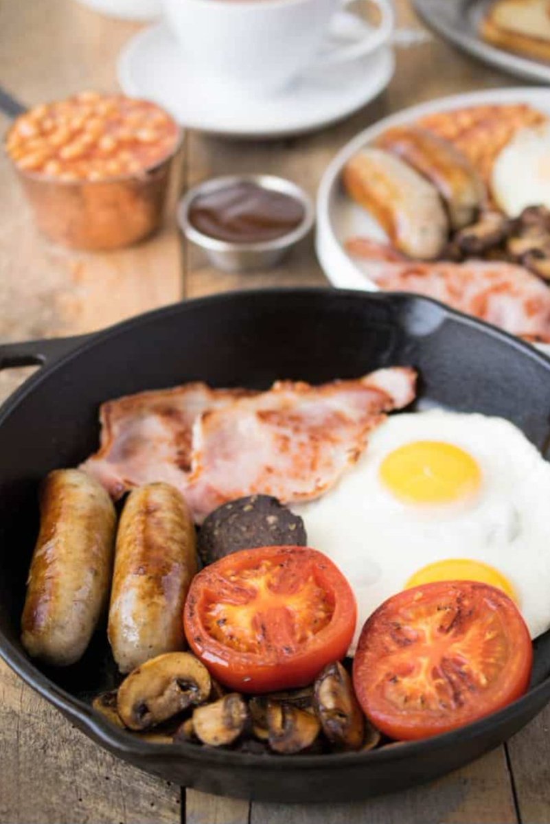 Your wife has been busy, secretly making you a full English breakfast 😉