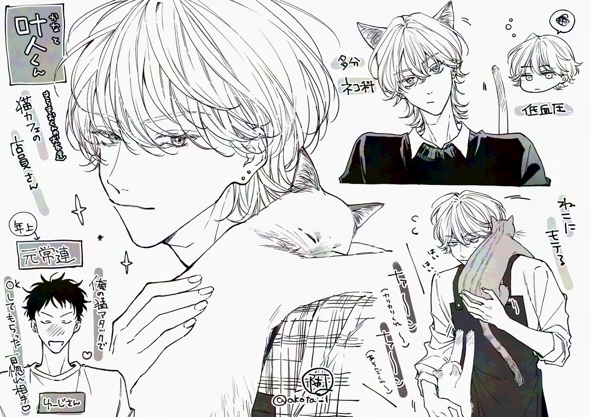 akota_1's tweet photo. いろいろ褒めていただけたサブキャラの叶人くん🐈💭

#相方にガチ恋しています https://t.co/UoI8ev0BHh