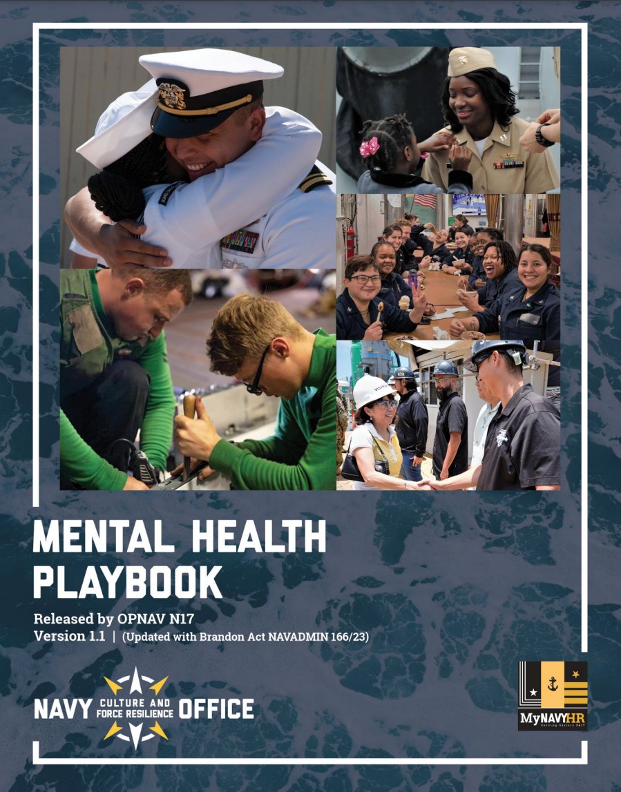 As the holidays approach, be mindful of those around you who may be struggling. We must take care of each other to ensure our readiness and resilience as a team. The Mental Health Playbook is a comprehensive guide to resources you can use if you or someone you know needs help.